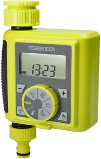 Ferrestock FSKPRO003 Digitaler Bewässerungsprogrammierer, Regelt Häufigkeit und Dauer der Bewässerung, manuelle Bewässerung, kurze Programme, DELAY-Taste, 3/4" Obergewinde und Ausgang mit