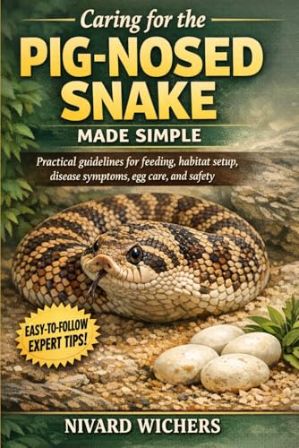 Caring for the pig nosed snake made simple: Practical guidelines for feeding, habitat setup, disease symptoms, egg care, and safety
