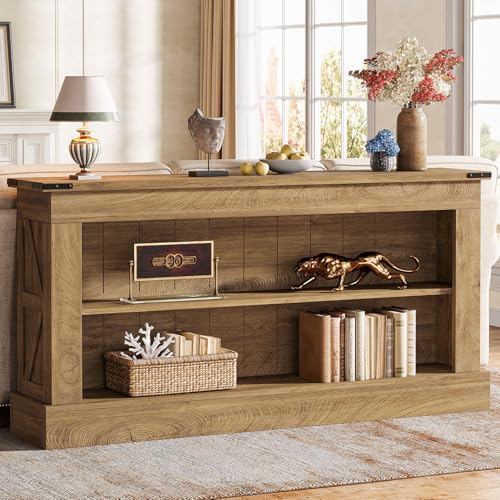 Tribesigns 63-Inch Long Console Table for Entryway, Narrow Long Entry