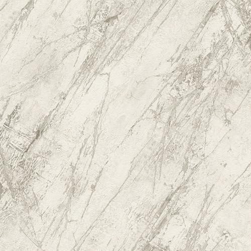 Image of Galerie BB51162 The Bricks and More Silver Grey Luxurious Marble Motif Wallpaper