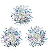 Iridescent Flower Ball Ornament Hanging Decoration, Foil Ceiling Decorative Hanging Ornaments for...