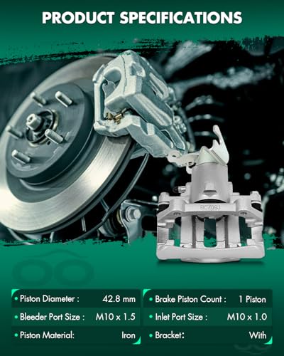 Image of SCITOO Rear Brake Caliper With Bracket 18B4926, 18B4927 Compatible For Ford For Mustang 2005-2014