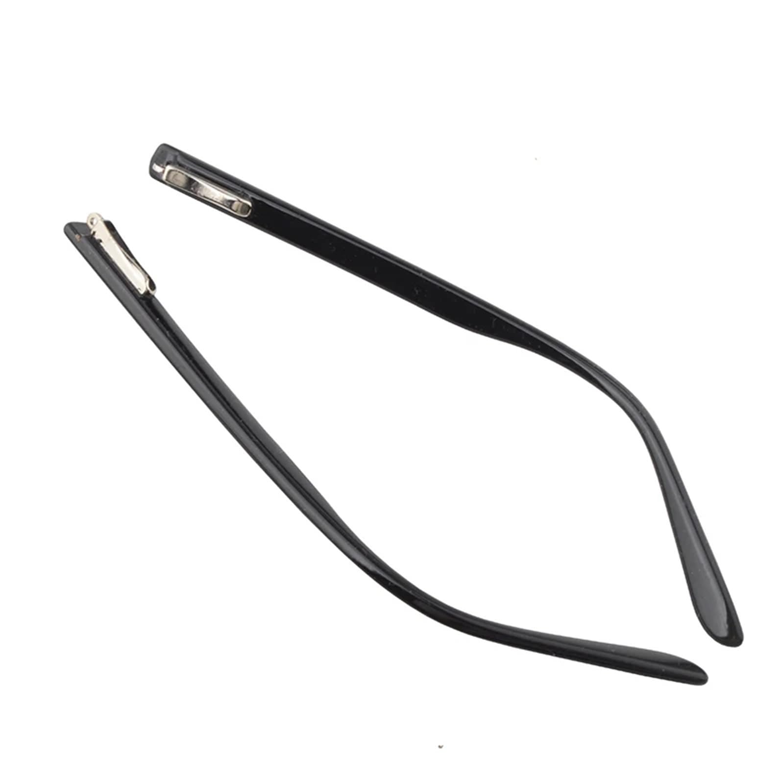 Gafas Patilla Patilla 2 pares de gafas de PC negras y marrones, gafas con bisagra de resorte for templo, accesorio de reparación de templo SPC001(Spc001 Black)