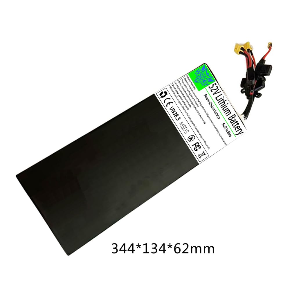 Batteria per Monopattino Elettrico da 52 V, Batteria di Ricambio da 52 V, 18,2 Ah, 23,1 Ah, batterie al Litio con Scheda di Protezione BMS.