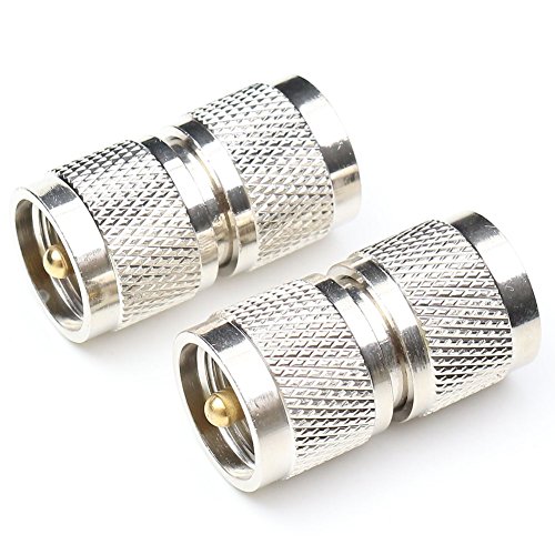 Adaptateur coaxial UHF male PL259 Getue avec revetement nickel anti-corrosion robuste