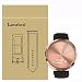 Lamshaw Leather Strap Replacement Band for Garmin Vivomove HR/Garmin Vivoactive 3 Band (Leather-Coffee)