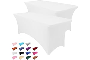 Dinner Party Essentials: Luxurious White Fitted Tablecloth for Stunning Soirees