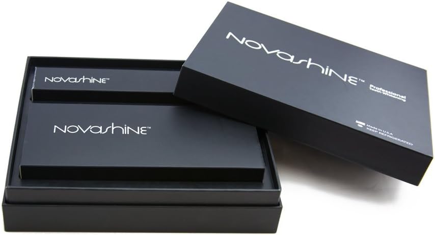Novashine Professional Teeth Whitening Kit for Him: Advanced Blue LED Light, Concentrated Peroxide Gel, Smartphone Adapter, Travel Bag & 2-Year Warranty : Beauty & Personal Care