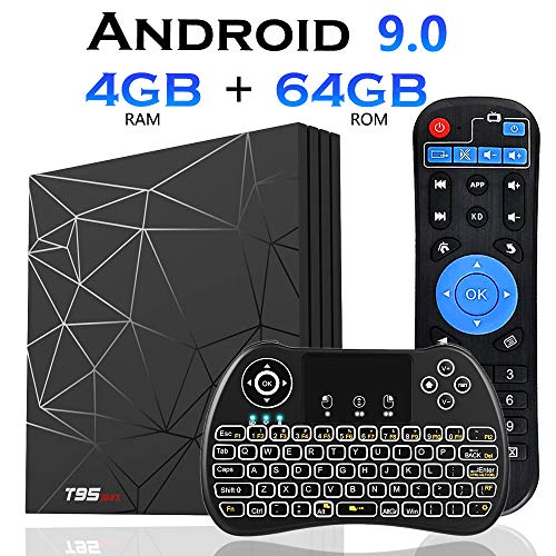 Android 9.0 TV Box［4GB+64GB］EVANPO T95 max Quad Core Smart TV Box Android Media
