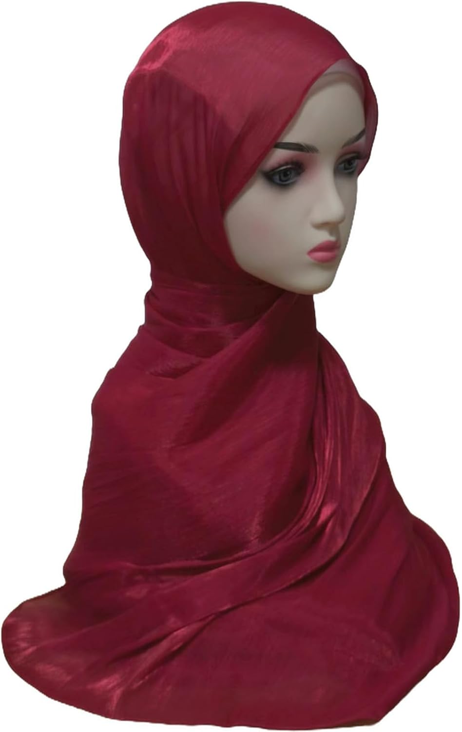 Women Premium Hijab Head Scarf Lightweight Shimmer Scarves Crepe Wedding Shawls and Wraps for Evening Dresses Shiny - Image 3