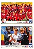 2015-16 Panini FIFA 365 Stickers Soccer #60-61 3rd Place: England/Golden Ball: Carli Lloyd Trading Card Sized Album Sticker
