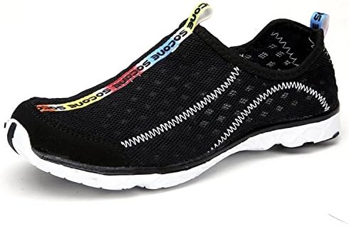 TooTa Mesh Walking Men & Women Breathable Running Aqua Outdoor Couple Water Shoes (10.5 B(M) US Women/9.5 B(M) US Men, Light Blue)
