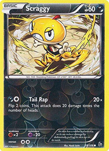 PokemonScraggy (58) - XY Flashfire - Reverse Holo