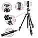 Produktbild Manfrotto MKSCOMPACTLTBK Compact Light Smart Stativ (mit Kugelkopf und Smartphone Halterung für IPhone, Samung, Huawei, LG, Google phones, DSLR, Spiegellos, Kompaktkameras, Aluminium) schwarz