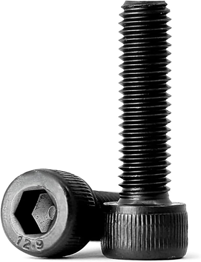 Black Socket Head Cap Screws, Alloy Steel, Full Thread, Hex Allen Drive, Black Oxide Finish, Metric Machine Screws - KYLAQ (Pack of 4PCS, M8X30)