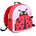 Hifot Sac a dos maternelle Enfant, Mignon Mini Sac ecole Fille Coccinelle légère Cartoon Sacs à dos pour Enfant PréScolaire