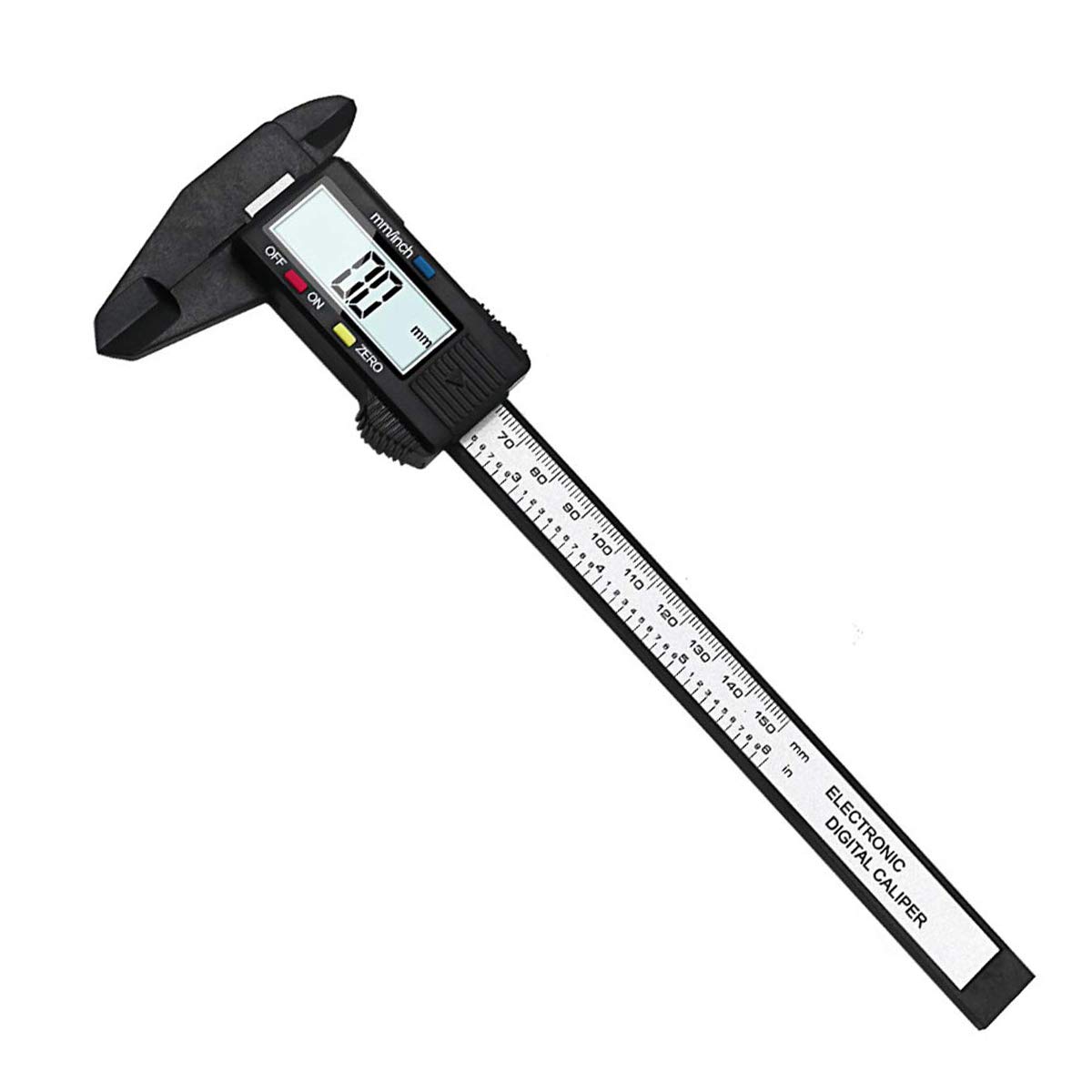 0-150mm Pied à coulisse numérique, Pied à Coulisse Numérique de Précision, Pied a Coulisse Digital, pour les Mesures Externes, Internes, Profondeur et Pas, Acier à Haute Teneur en Carbone