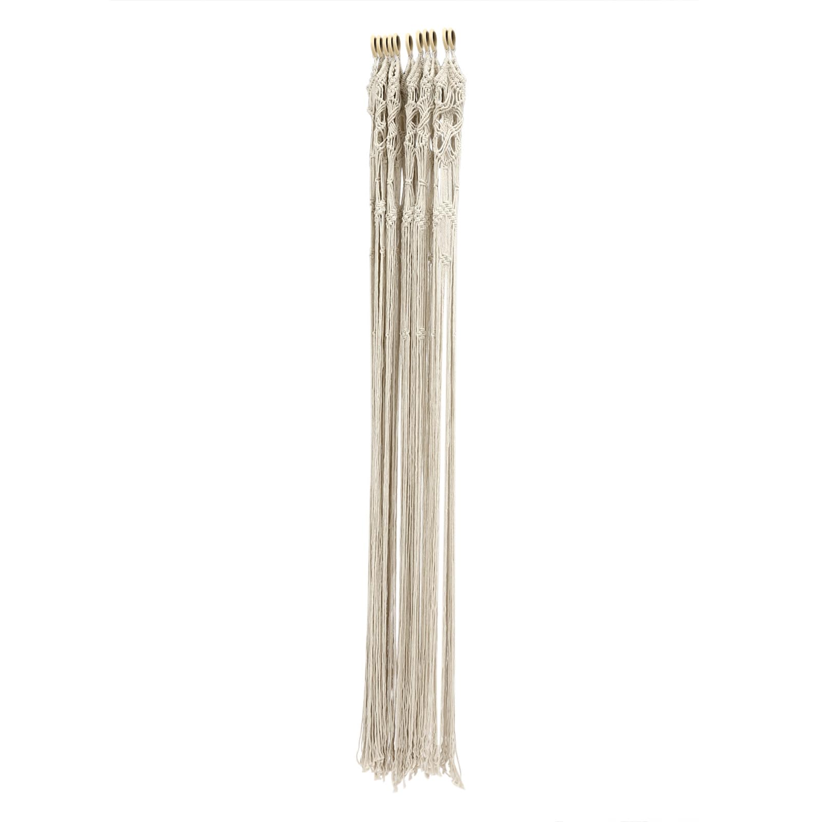 Makramee Vorhang Tür– Handgefertigter Makramee Türvorhang im Boho Stil, 120x195cm, Fadenvorhang Boho Vorhang für Balkontür oder Fenster, Dekoration für Schlafzimmer, Hochzeiten