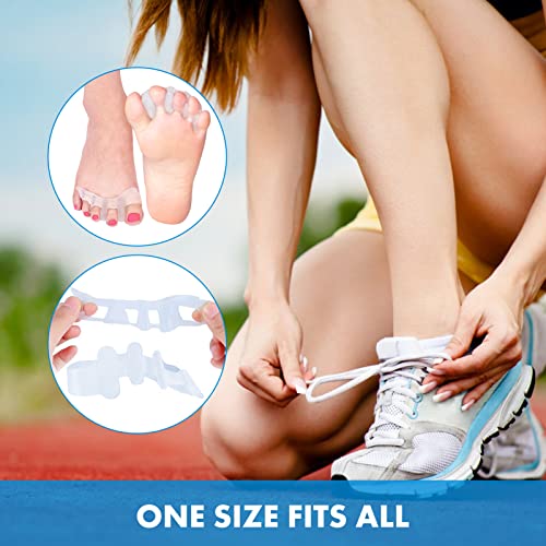 Dewin Toe Separator, Toe Spacers To Correct Bunions And Restore Toes To Their Original Shape, Bunion Corrector For Men Women Toe Straightener, One Size Fits Most Feet #TOP4