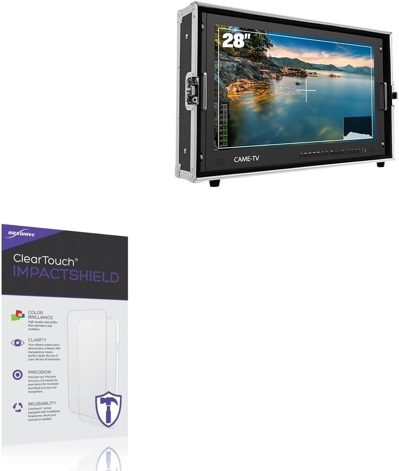 BoxWave Screen Protector Compatible With CAME-TV 4K-BM150S - ClearTouch ImpactShield (2-Pack), Impenetrable Screen Protector Flexible Film