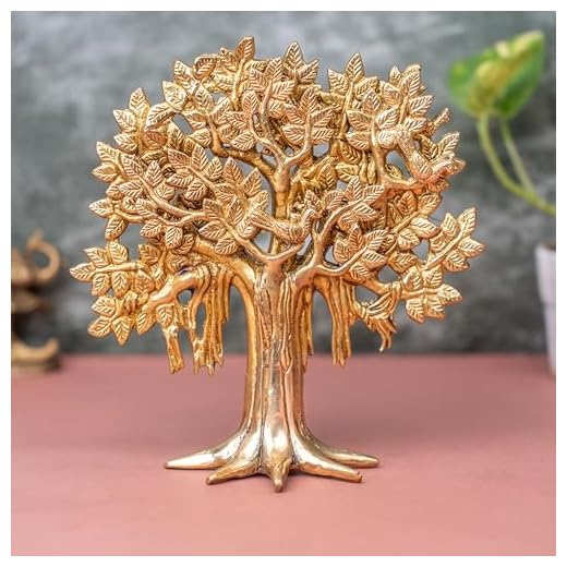 Brass Tree of Life Table Decor