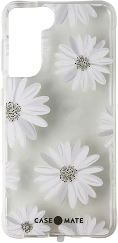 Miniatura 2 de Case-Mate Prints - Carcasa rígida para Samsung Galaxy S21 5G, diseño de margaritas con purpurina, multicolor