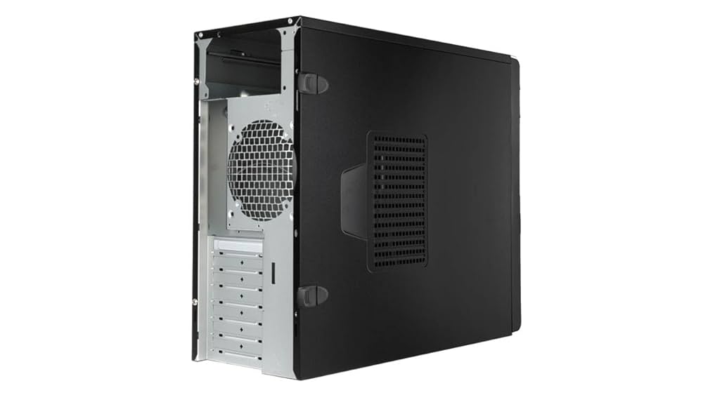 IN WIN ミドルタワー　ブラックガラスPCケース 新品 ゲーミング PCケース ミドルタワーケース ブラック 強化