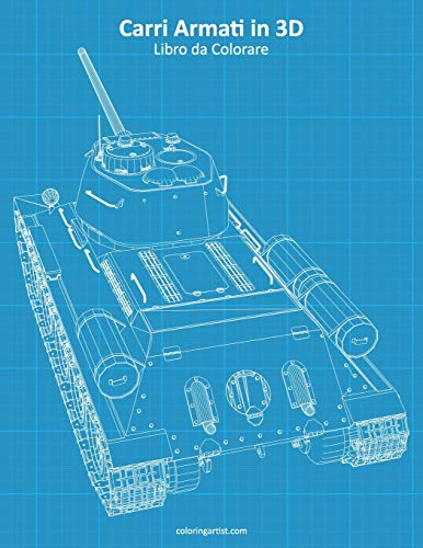 Carri Armati in 3D Libro da Colorare