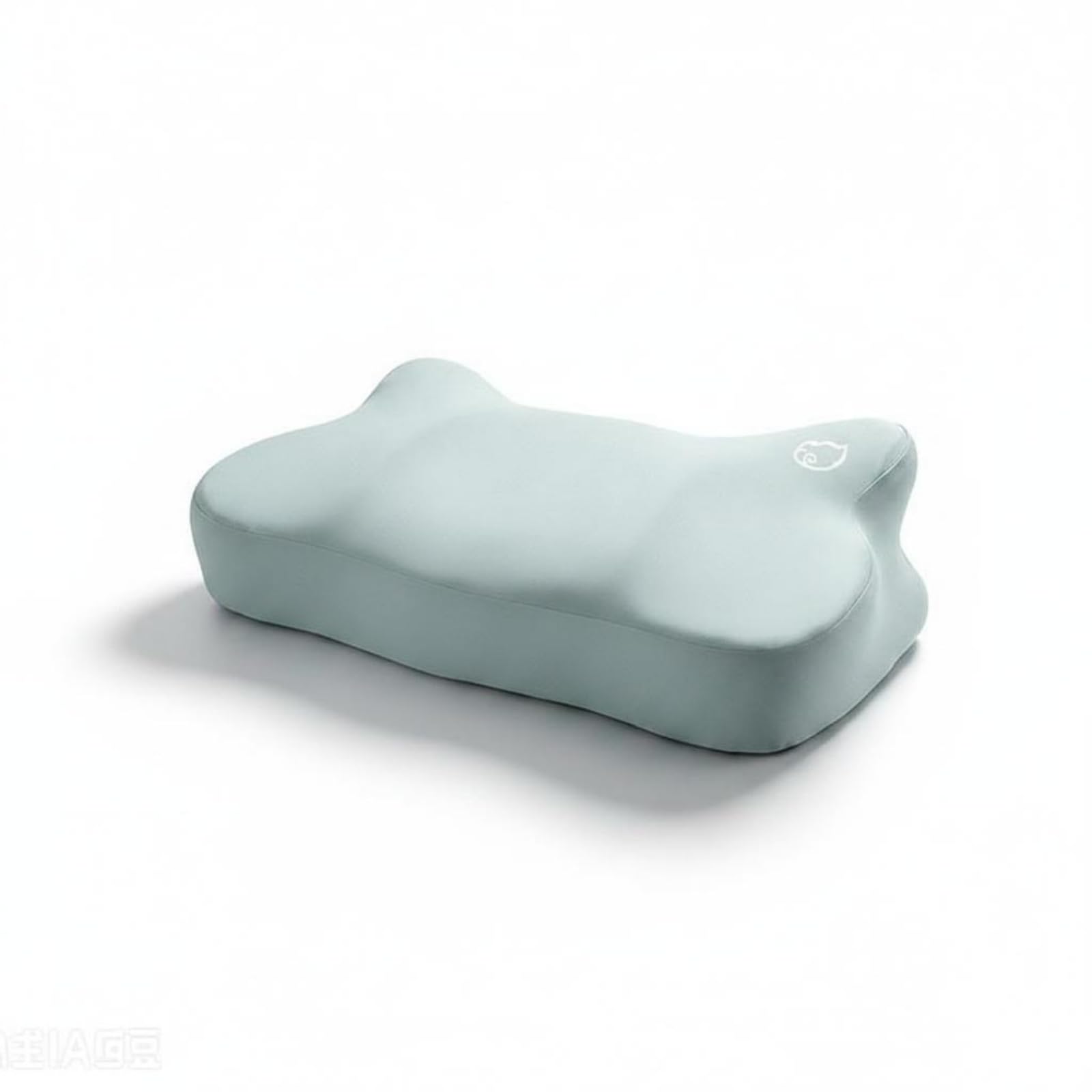 Oreiller papillon mémoire de forme vert en soie pour le soutien des cervicales