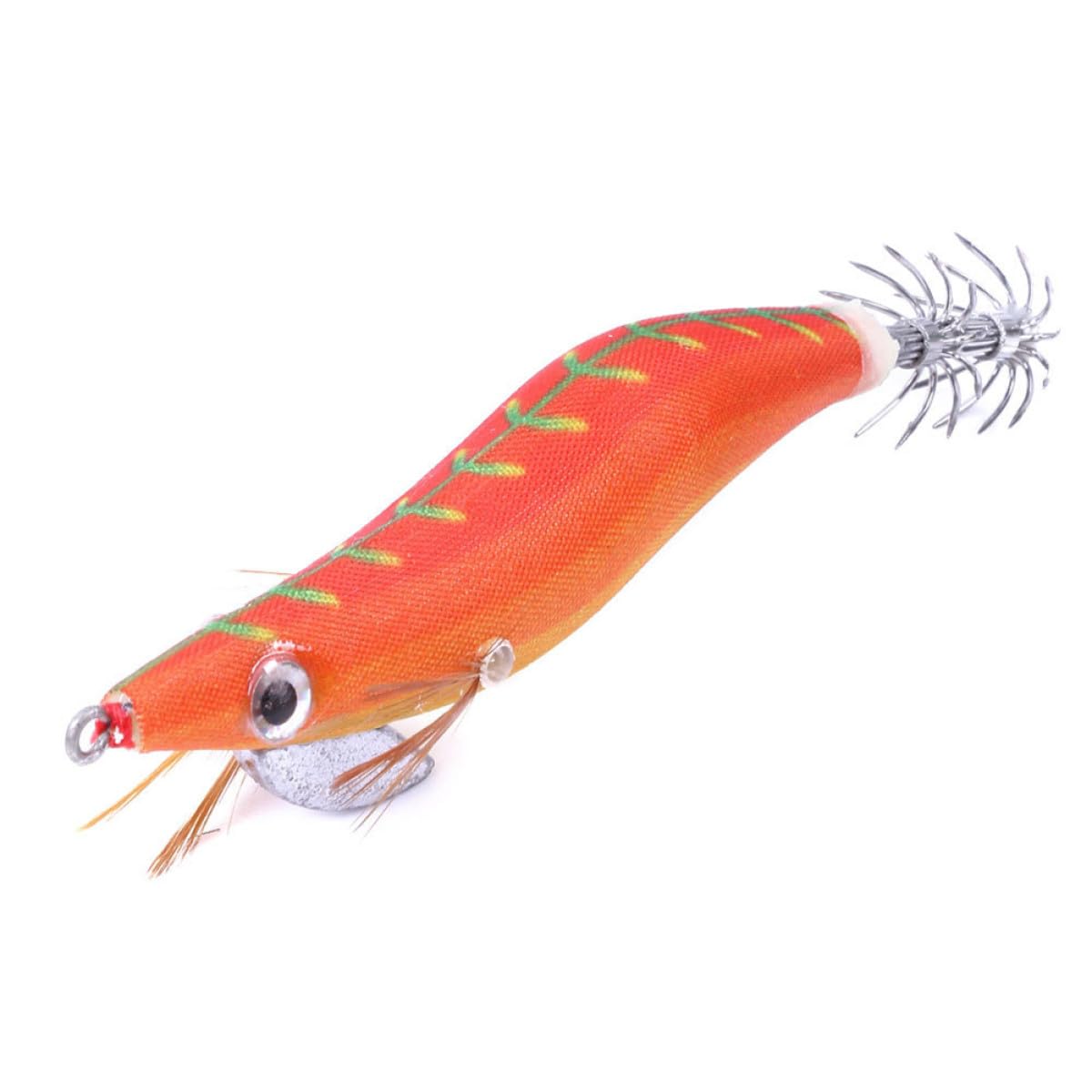 YARNOW Set 10 Pezzi Ganci Esca da Pesca Calamaro e Gambero in Plastica e Acciaio, Realistici e Vividi, per Pesca in Mare, Confezionati in Scatola Compatta