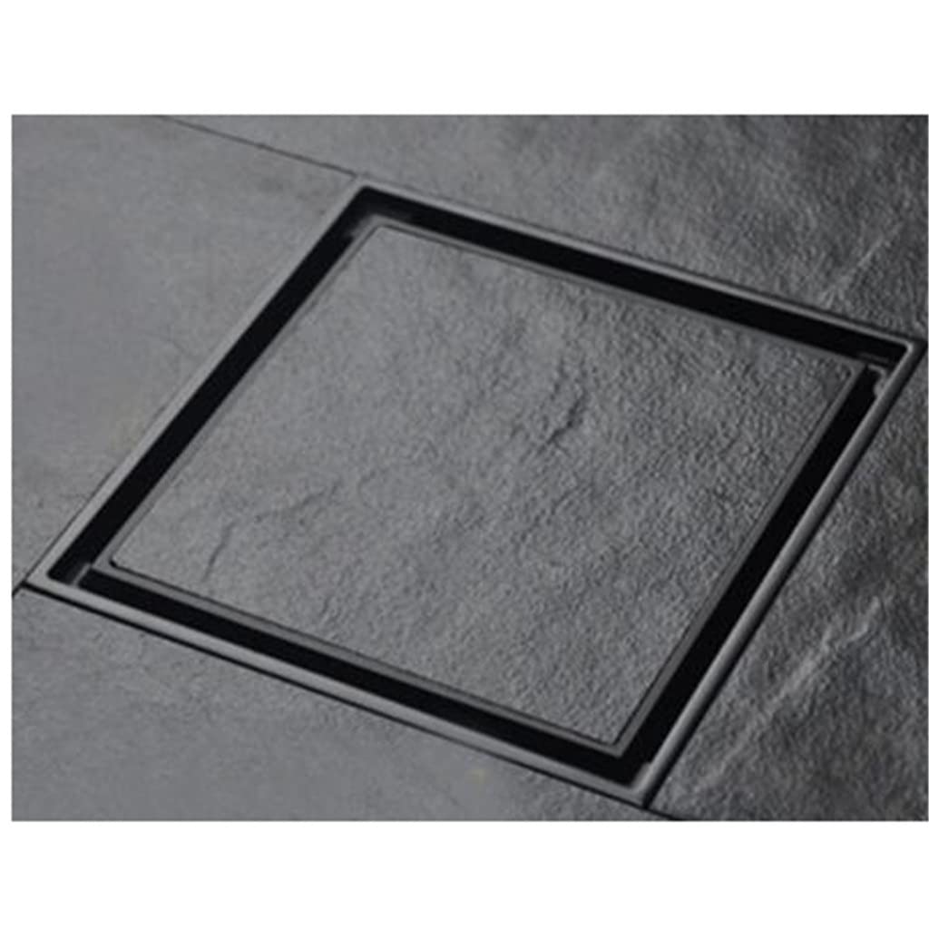 Italiano: Scarichi a Pavimento lineari in Ottone di Colore Nero Opaco da 2 Pezzi Coprivaso da Bagno Filtro da Bagno Scolapiatti(3-Pack)
