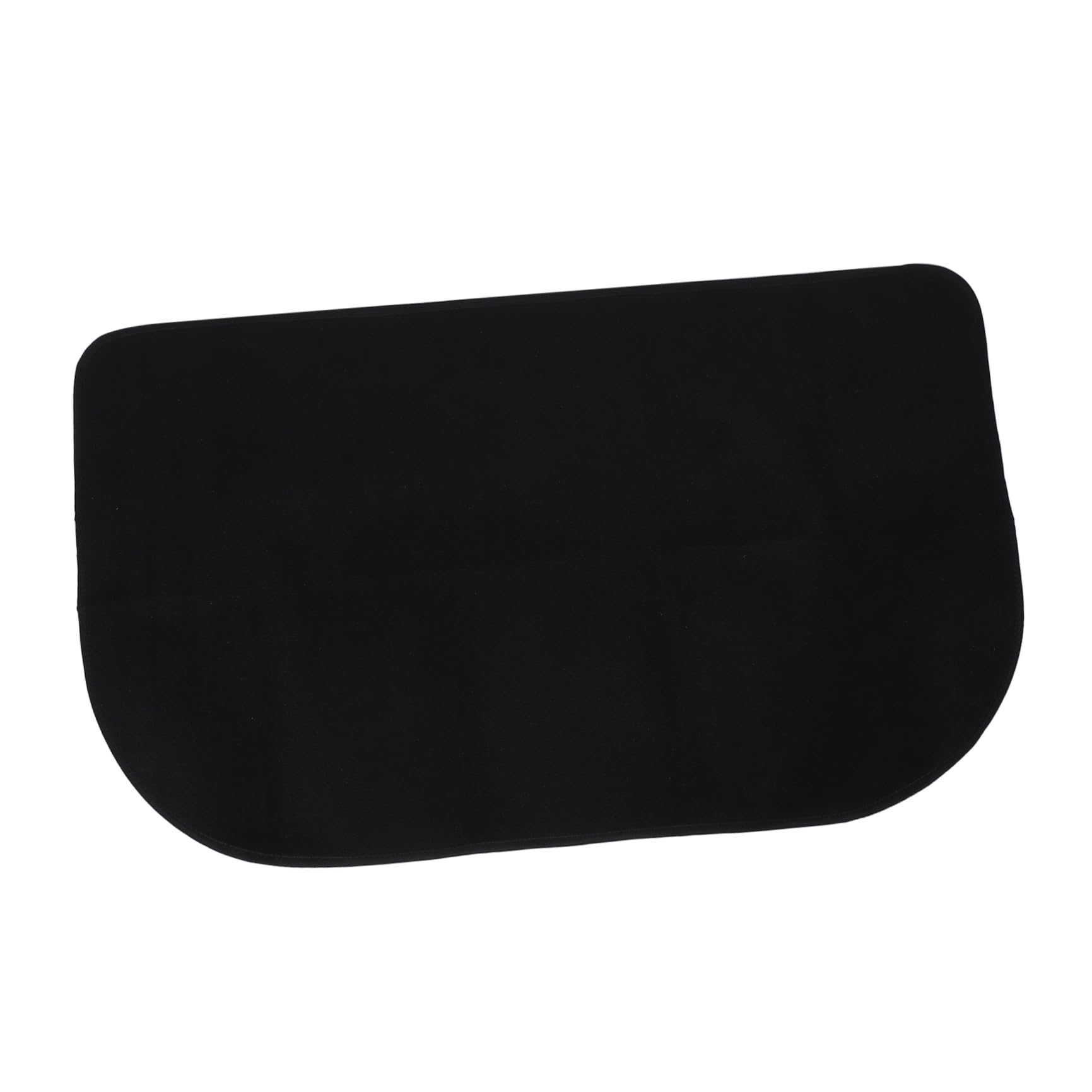 Toyvian Tappeto per Focolare Ignifugo Mezza Forma in Poliestere e Pvc Resistente al Fuoco e All'usura, Base Protettiva per Caminetto Moderno per Interni Domestici