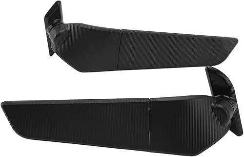 Miniatura 1 de Espejo retrovisor para motocicleta, 1 par de espejo modificado para motocicleta, ala de viento con visión amplia, espejos laterales giratorios