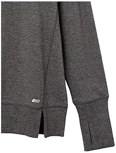 Amazon Essentials Women's Studio Terry Long-Sleeve Funnel Neck Sweatshirt, Charcoal Heather, Medium #TOP11