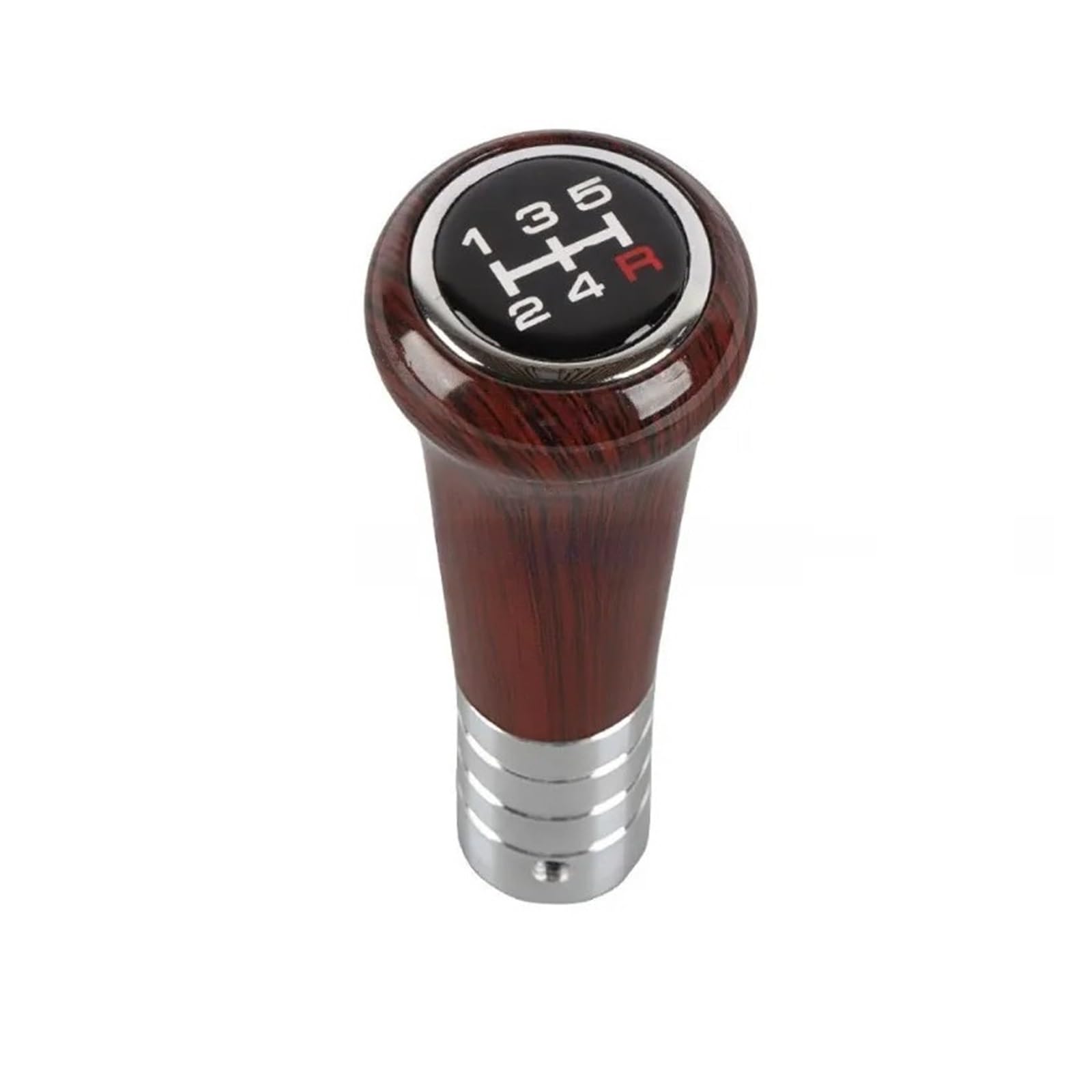 Jxewmtmc A Wood Grain 5-Speed Car Gear Shifter Knob Head Shift Lever With Dapter Utomotive Gear Stick Shift Cover(A)