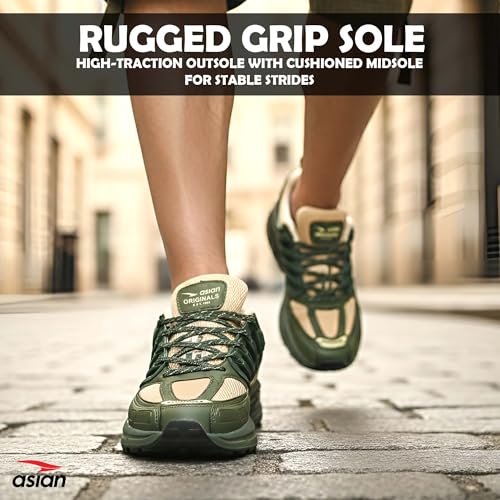 Image of ASIAN Men's SUPERKICK-06 Sports Lightweight Running Shoes with Upper mesh Fabric and Phylon Sole with Memory Foam Insole for Mens and Boys