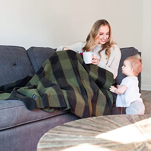 Image of Arcturus Military Wool Blanket - Warm, Thick, Washable - Great for Outdoors, Camping, Stadium Blanket, Picnics, Travel - Car & Bushcraft Survival Kits