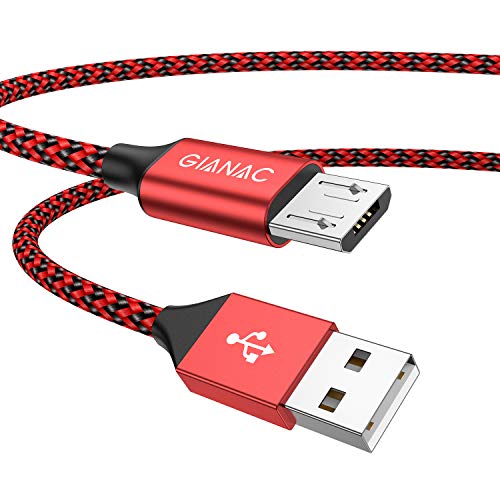 USB C auf Micro USB Kabel 2.5M, USB Typ C auf Micro Kabel Nylon Micro USB Ladekabel Schnellladekabel High Speed Handy Datenkabel für Samsung Galaxy S7/ S6/ J7/ Note 5