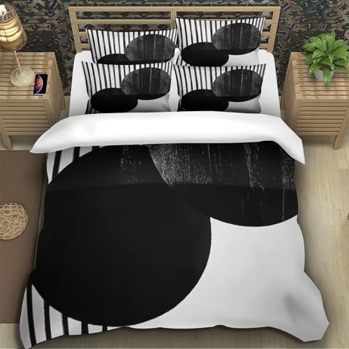 Housse de couette lit king parure design abstrait pour un cocon de douceur - 5