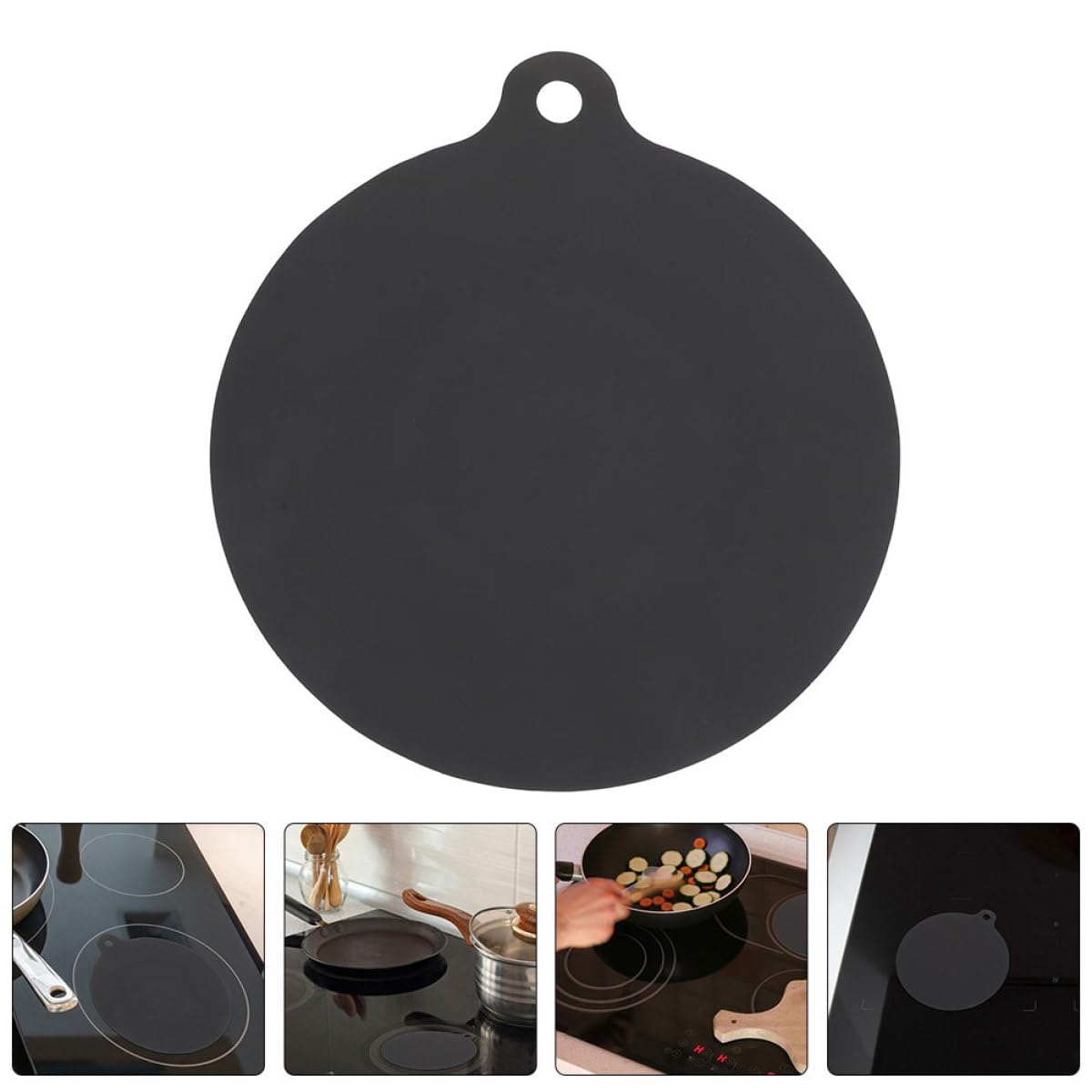 Almohadilla Protectora de Silicona para Placa de Inducción, Resistente al Calor y Antideslizante, Fácil de Limpiar para Uso Doméstico en Cocina