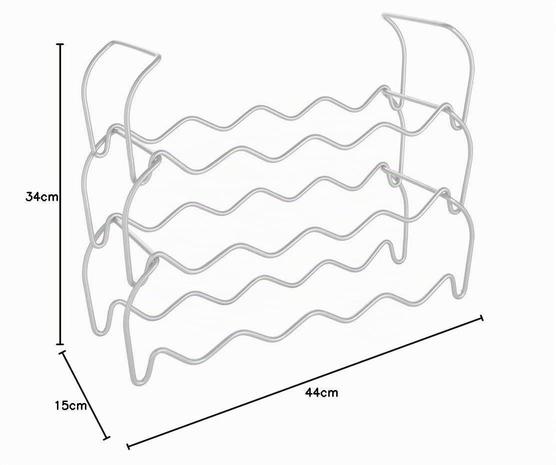 Metaltex Wine Bar 12 - Set 3 Portabottiglie Impilabili - (383212), 44 X 15 X 13 Cm