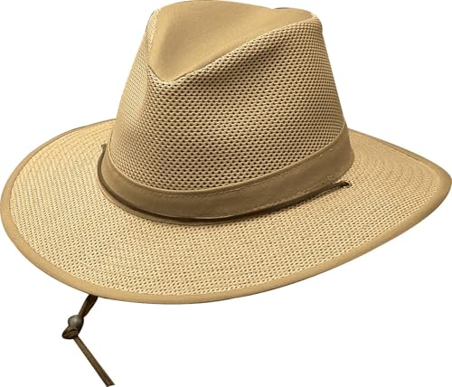 Henschel Aussie Crushable Mesh Breezer, Khaki, XX-Large