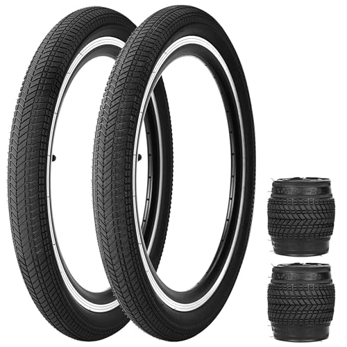 ZUKKA 2er-Pack Fahrradreifen 20 x2.125 20 Zoll Fahrrad Reifen Mantel 54-406...