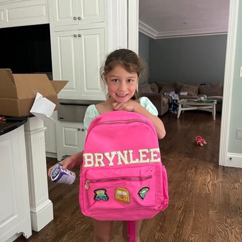 Personalized Backpack Girls Back To School Backpack With Name Patch Custom Nylon School Backpack Gifts for Boys Kids Toddles Students Birthday Christmas3