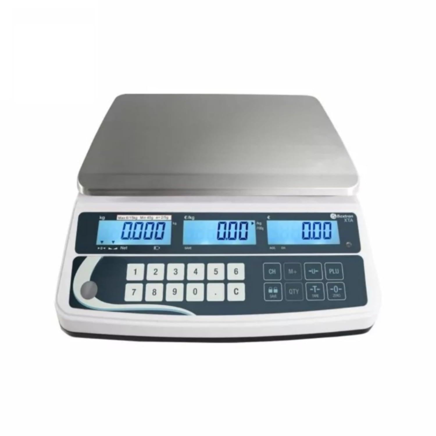 Balance Poids Prix Baxtran XTA - Double Affichage LCD - Batterie Rechargeable - Plateau Inox - 10 PLU