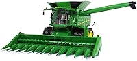 Vista 5 de TOMY Big Farm John Deere S690 Combine - Escala 1:16 - Incluye accesorios de cabezal de maíz y draper - Juguetes de granja con luces y sonidos