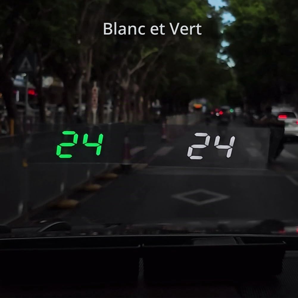 V9 Affichage Tête Haute de Voiture HUD Affichage du Compteur de Vitesse Projecteur de Pare-Brise/MPH Remplacement Électronique Général Automobile B