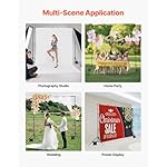 VEVOR Backdrop Stand, 8.5 x 10 ft Adjustable Photo Backdrop Stand Kit, Portable Background with 2 Tripods, Heavy Duty Projector Screen, for Wedding, Photo Video Studio & Party - Image 5