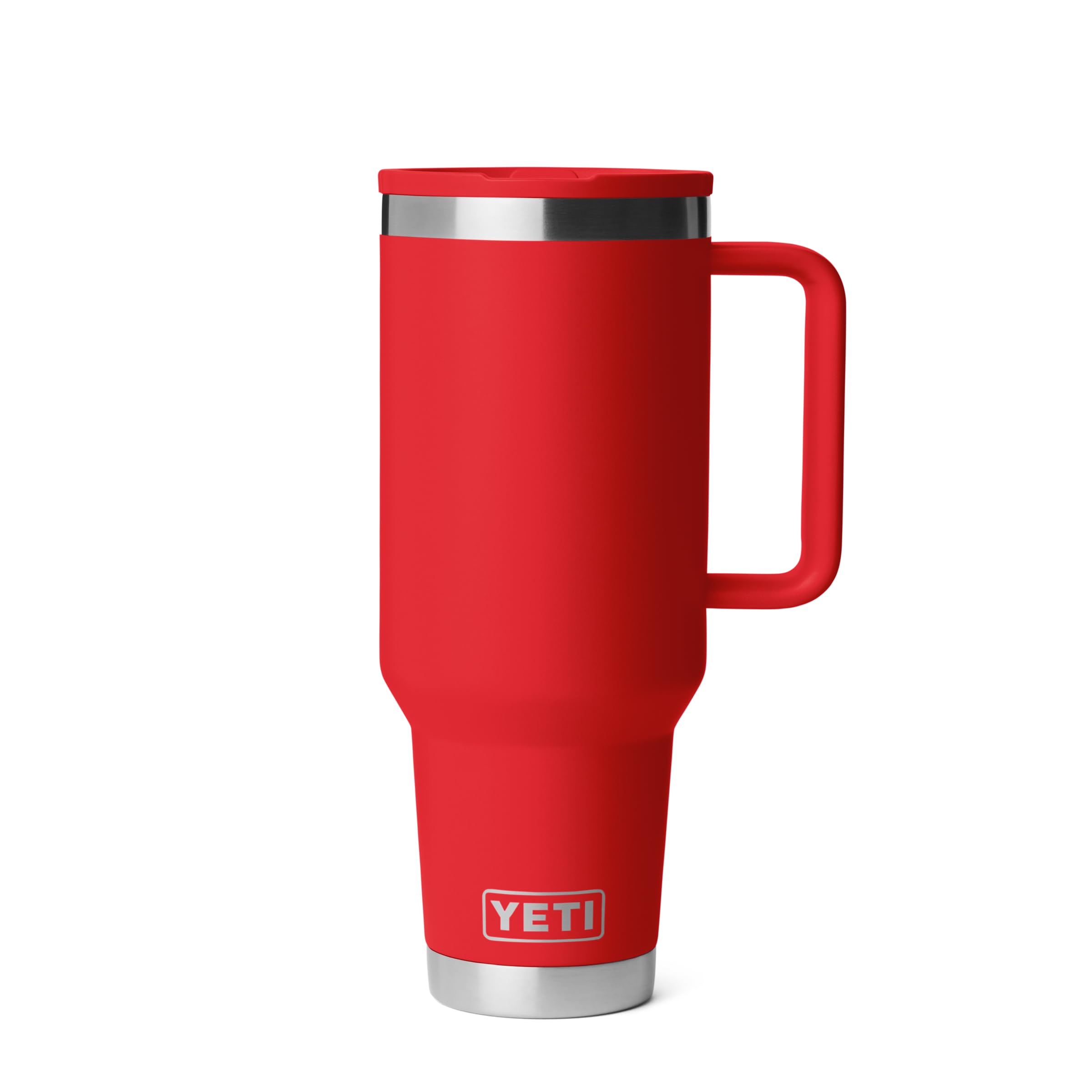 YETI Rambler 40 oz Travel Mug with Flip Straw Lid Stainless Steel Vacuum Insulated Leakproof Cup Holder Friendly