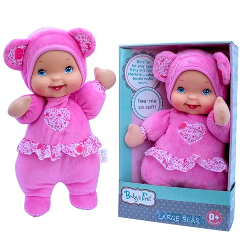 Muñeca Baby's First Love Bear en Fleece Rosa miniatura 2